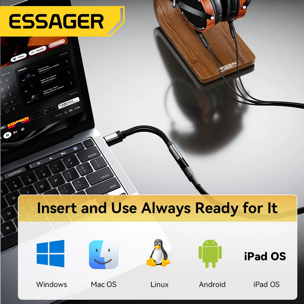 Jack to USB-C / Lightning Adapter