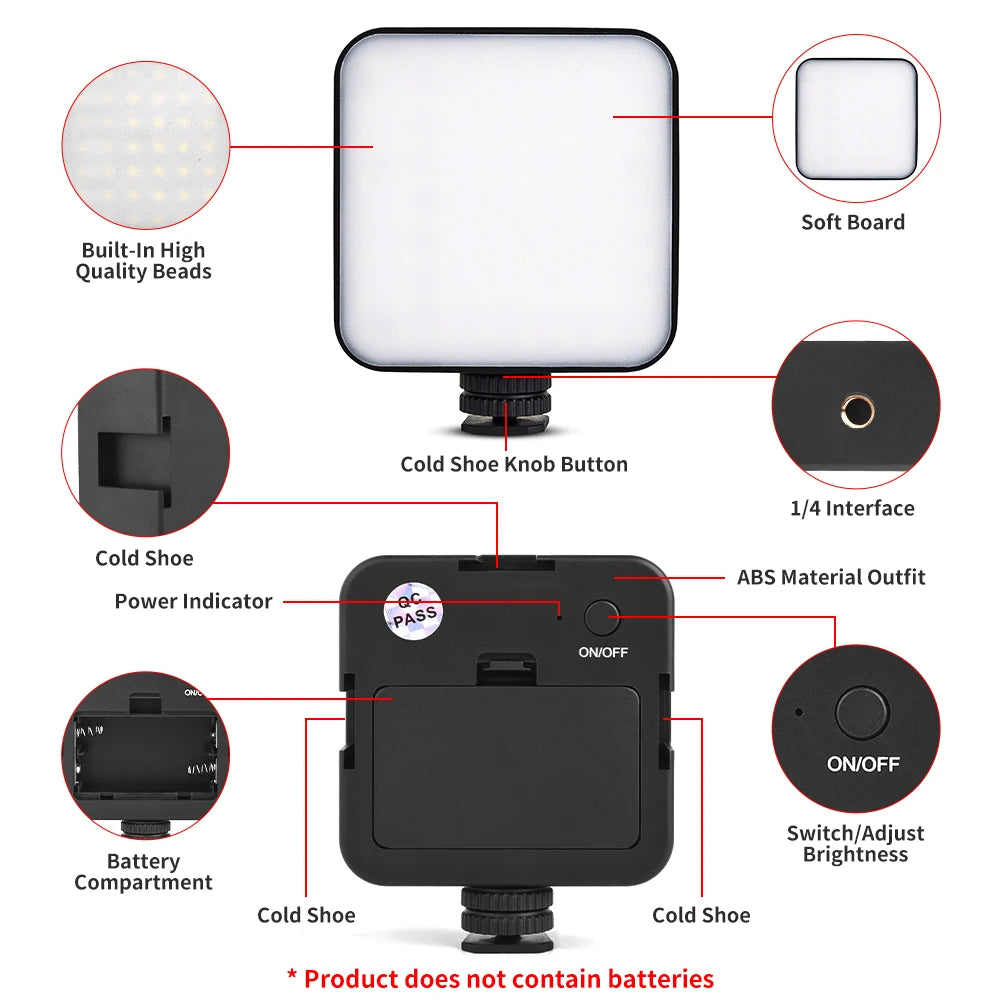 Professional LED video light