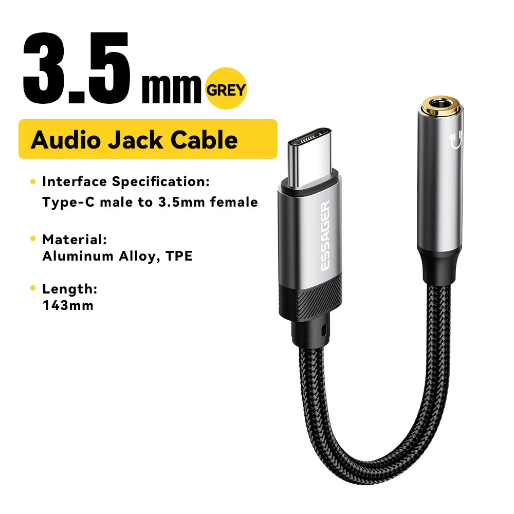 Jack to USB-C / Lightning Adapter