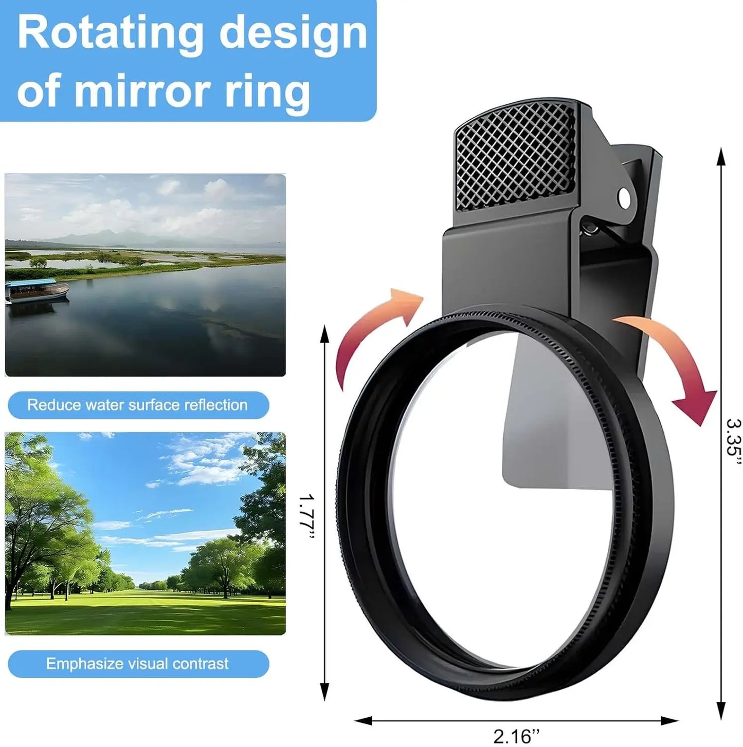 Professional Polarizer lens for smartphones